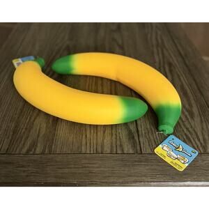 Laffy Snacks Jumbo Squeezy Banana Viral Squishy Novelty Sensory Fidget Toy New